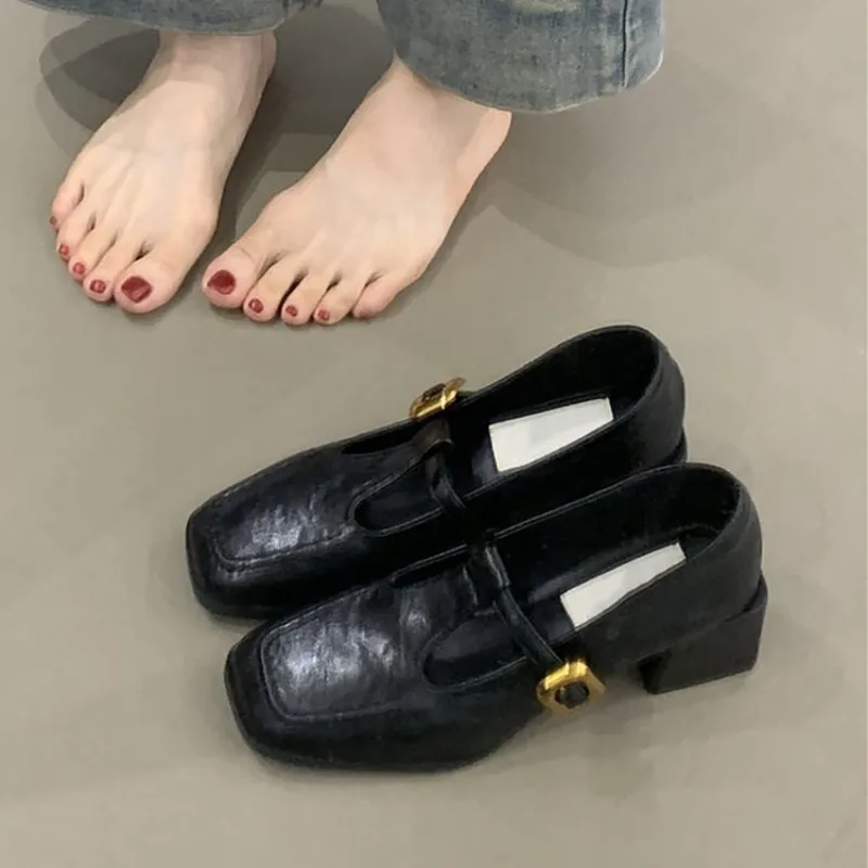 Women Square Toe T-Strap Mary  - Womens Heels ulasan dan harga