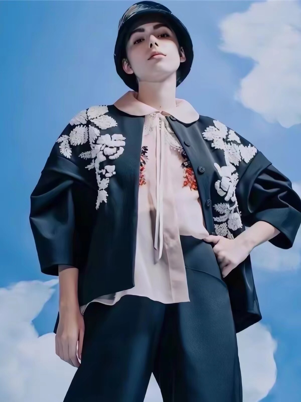 Haute Couture 3D Flower Silk B - Womens Blazer ulasan dan harga