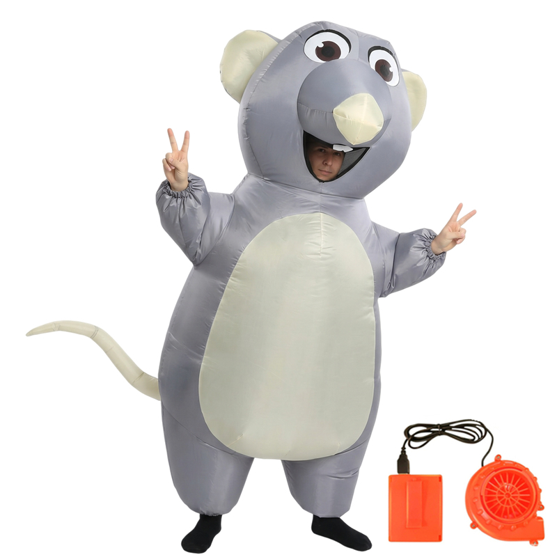 Cartoon Mouse Inflatable Costu - Womens Suit ulasan dan harga