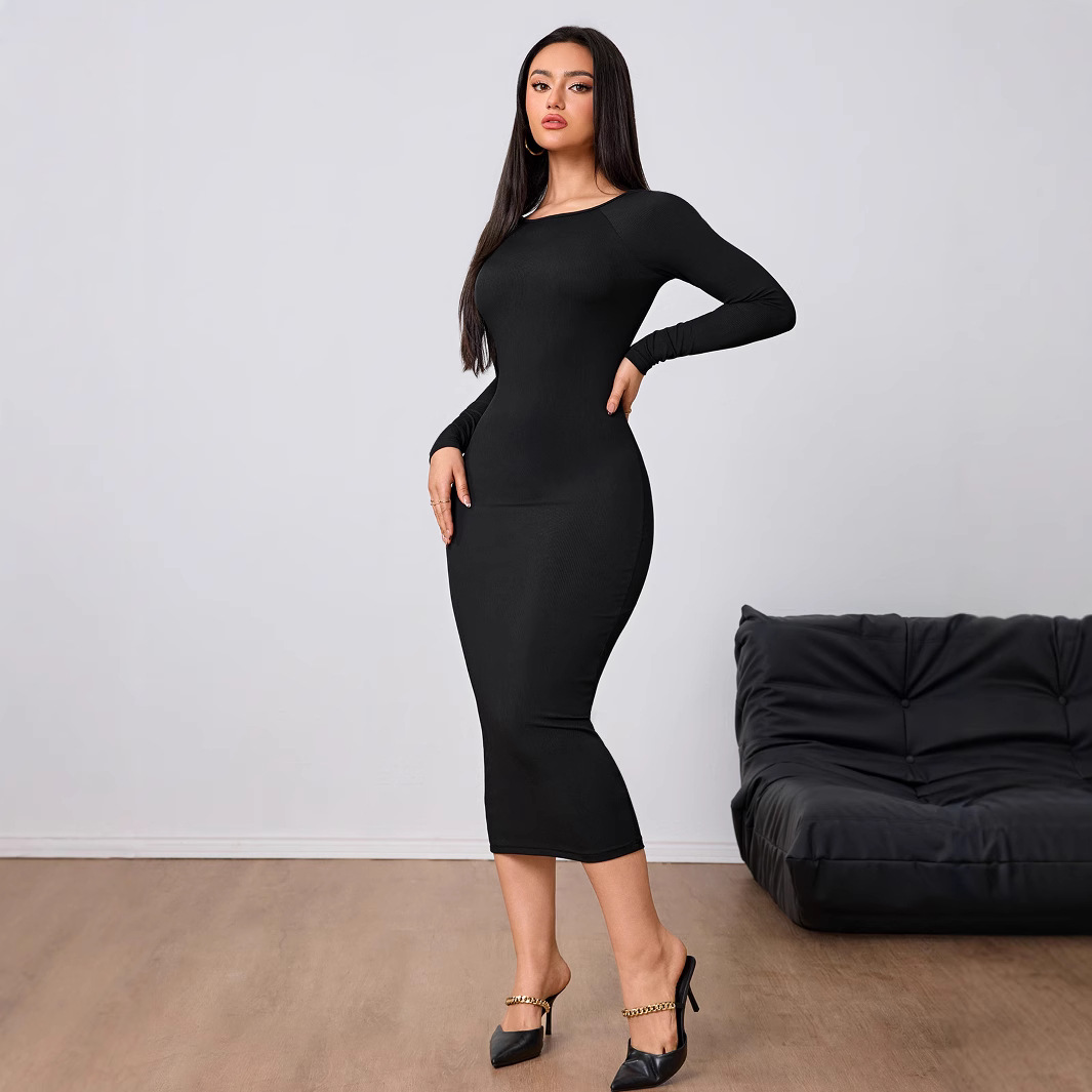 Women Fashion Simple Dress Spr - Midi Dress ulasan dan harga
