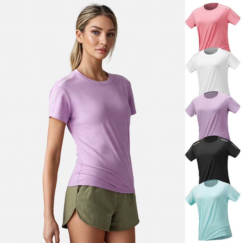 Women Quick-Drying Running T-S - Silk Blouse ulasan dan harga