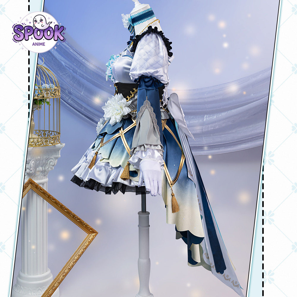 Blue White Lolita Dress Sayo H - Evening Gown ulasan dan harga